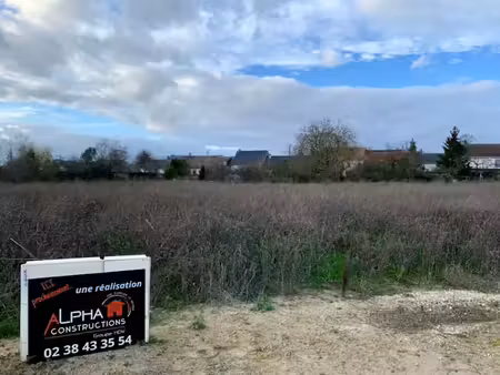vente terrain 568 m² à saint-cyr-en-val (45590)  119 000 €
