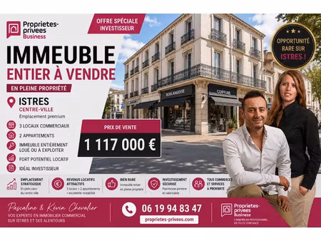 vente immeuble 10 pièces 380 m² à istres (13800)  1 117 000 €