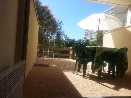 location meublée appartement 1 pièce 24 m² à canet-en-roussillon (66140)  500 €