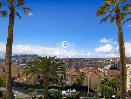 (06000) nice bas cimiez vue mer et chateau 2 pieces renove