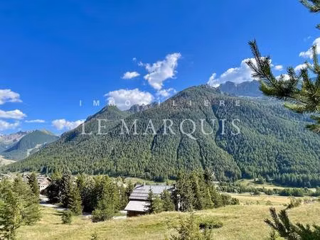 ceillac – parc naturel du queyras – terrain constructible viabilisé – pour projet chalet d
