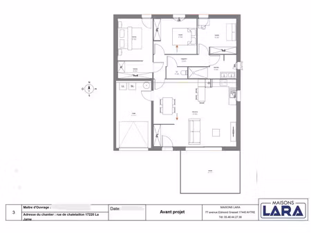 vente maison neuf 4 pièces 85m2 la jarne - 254200 € - surface privée