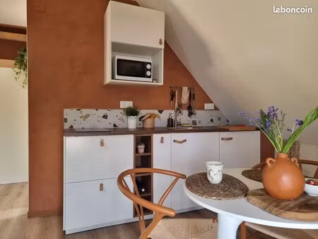 studio étudiant meublé 16 m² – 5 min iut lannion – parking et wi-fi
