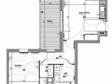location t2 avec garage