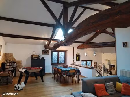 maison en pierre avec garages  terrasse et jardin