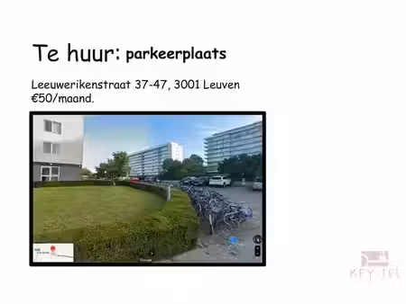 parkeerplek te huur in leuven - leeuwerikenstraat 45