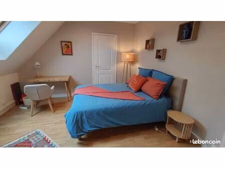 chambre meublée climatisée + sdb privée – esprit familial – angers ouest
