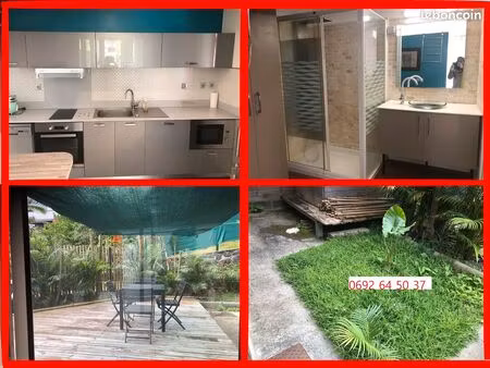f3 meublé 62m2 lib 10 août 3 chambres 3 à 6 personnes à 20mn saint denis 1490e  la montagn
