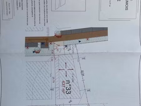 terrain constructible 437m2 bourgtheroulde