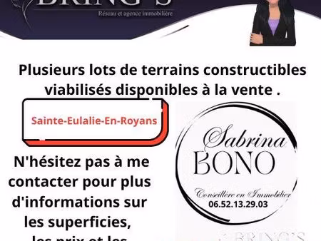 terrain 460 m² sainte-eulalie-en-royans