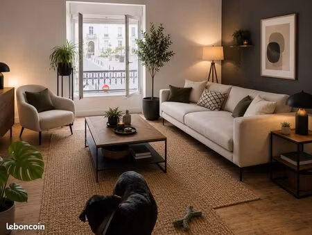 appartement 100m2   avec jardin  garage