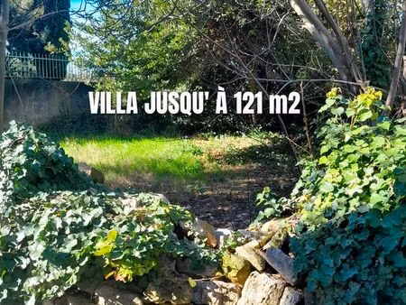 terrain constructible pour villa de 121 m2 à st bauzely