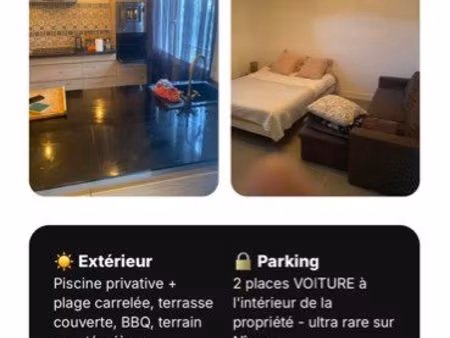 vend appartement avec piscine