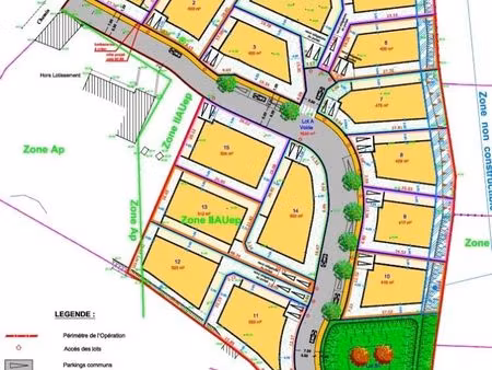 terrain 500 m² blauzac
