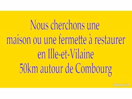 recherche un bien à rénover en ille-et-vilaine