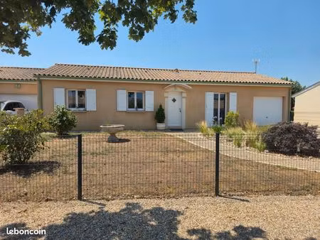 maison de plain-pied 88 m² – 3 chambres – garage 20 m²