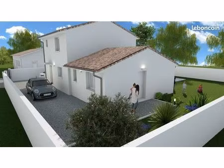 projet de construction d'une maison 84 m² avec terrain à saint-bauzille-de-montmel (34)