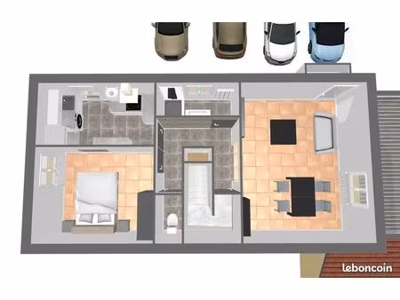 appartement type f2 47m2