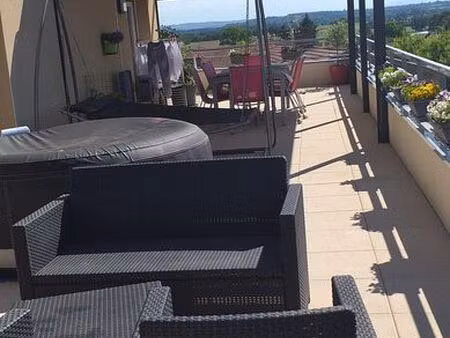 exclusivité – t4 d'exception en attique avec terrasse de 78 m²  garage  parking et vue dég