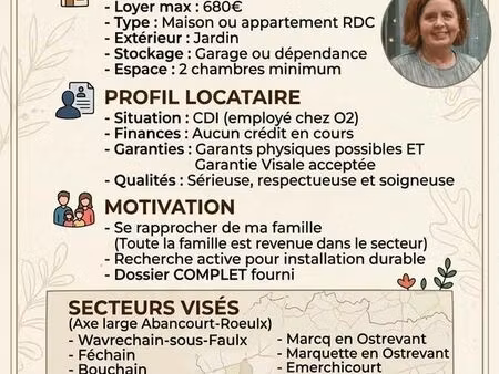 cherche maison à louer