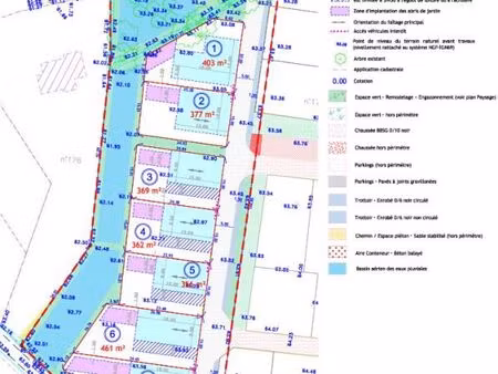 terrain 356 m² marzan