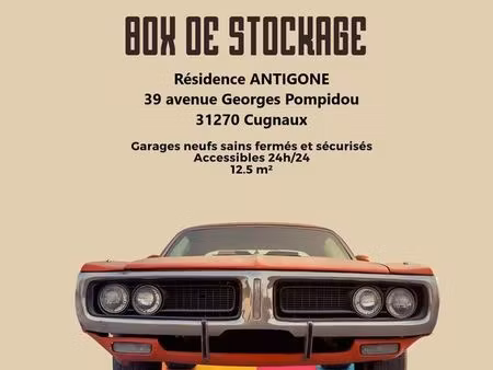 location box garage/stockage centre cugnaux