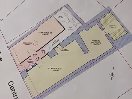 murs commerciaux 61 m² la fouillouse