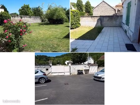 f1 bis + parking + terrasse + jardin