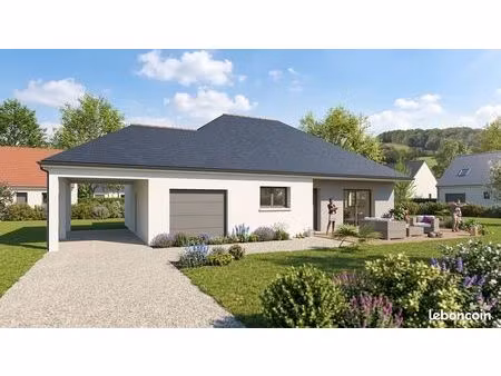 projet de construction d'une maison 99 m² avec terrain à parigne-sur-braye (53)