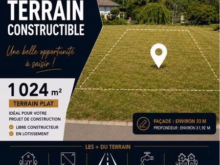 ? à vendre – terrain constructible à louhans (71)