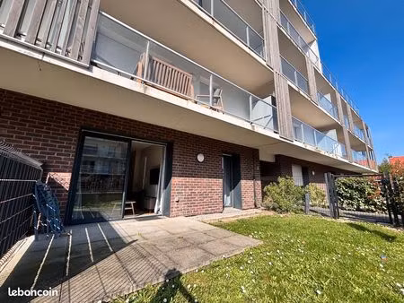 superbe t2 meublé avec jardin privatif et parking - lesquin ( (résidence récente de 2020)