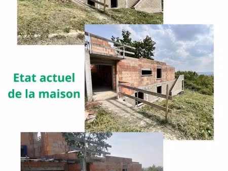 chanteloup-les-vignes – terrain de 550 m² avec maison d'architecte en cours - vue exceptio