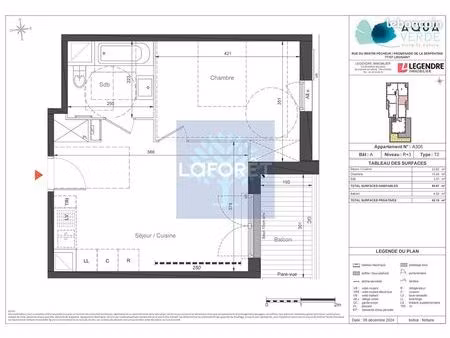 appartement 2 pièces 41 m²