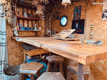 cabane bohème 20 m² à démonter + 2 caravanes incluses – refuge atypique