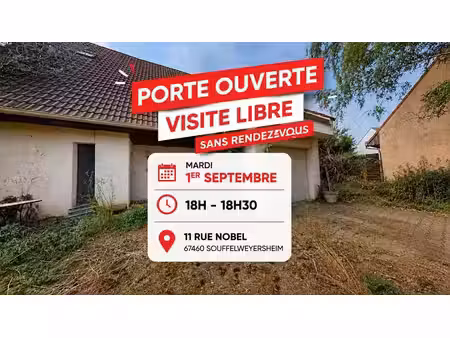 vente maison 6 pièces 110 m² à souffelweyersheim (67460)  300 000 €