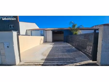 hangar 80m2 + cour 50m2