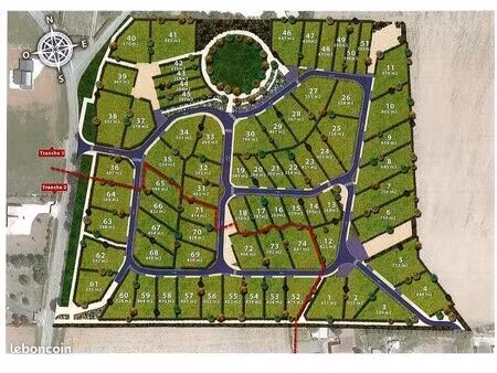 terrain 567 m² vouneuil sous biard