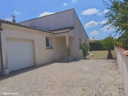 ? plain-pied rénové 113m² • terrain 623m² • garage 27m² • chauray — disponible immédiateme