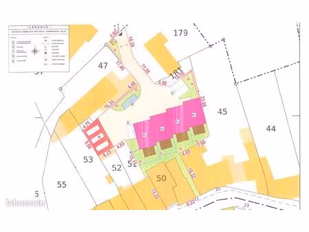 terrain 898 m² vouneuil sous biard
