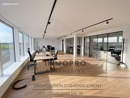bureaux 120 m² isneauville