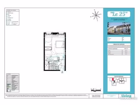 studio 1 pièce 30 m²