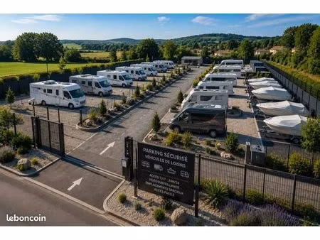 ? ouverture prochaine – parking extérieur sécurisé pour camping-cars  vans  caravanes & ba