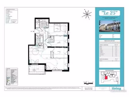 appartement 4 pièces 80 m²