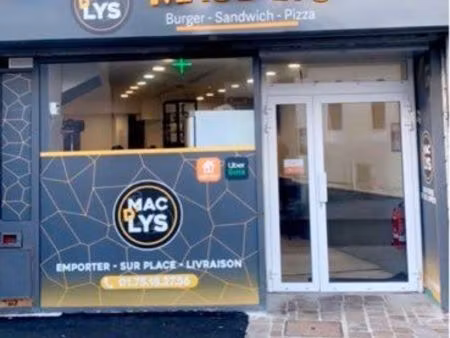 fonds de commerce restauration rapide sandwicherie pizzeria burger tacos friterie restaura