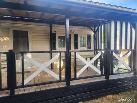 mobil home 6 personnes a vendre + terrain