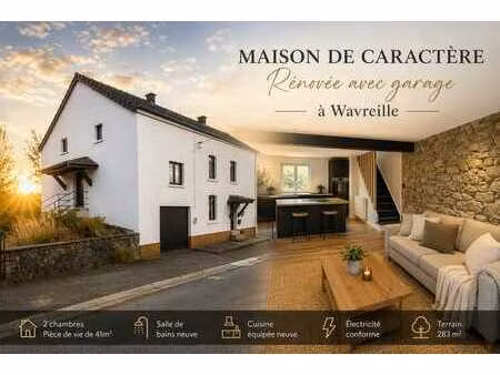 maison de caractère entièrement rénovée à wavreille