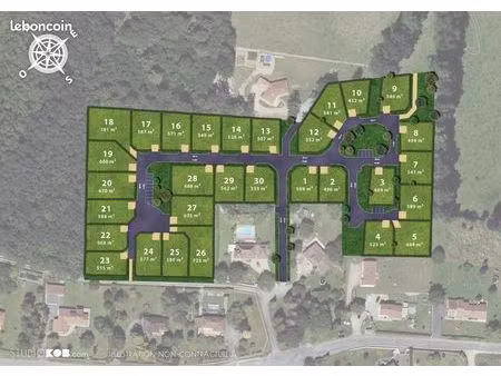 terrain 571 m² feytiat