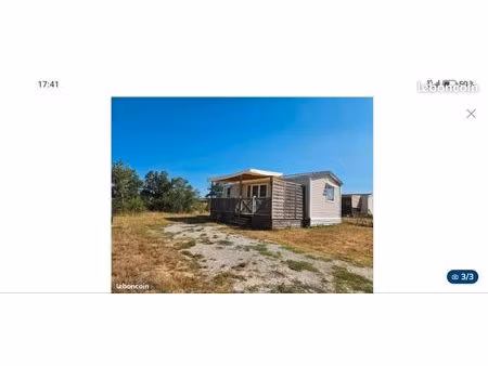 mobil-home + terrain