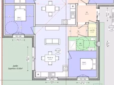 à louer - logement 2 chambres