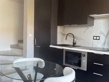 à louer – appartement meublé t2 de 32 m² en duplex avec grande terrasse et parking